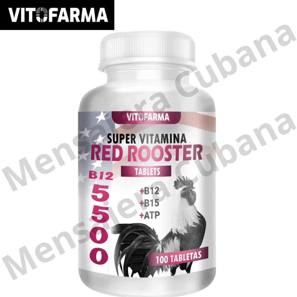 Red Rooster B12 5500 para Gallos 100 Comprimidos | Energía, Recuperación y Rendimiento Avícola