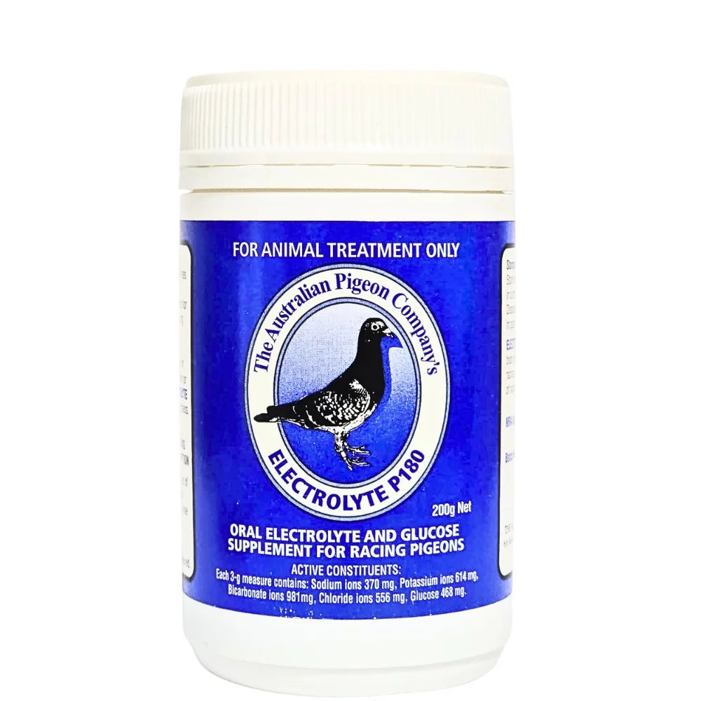 Electrolito P180 200 g para Palomas Electrolitos y Glucosa para Recuperación