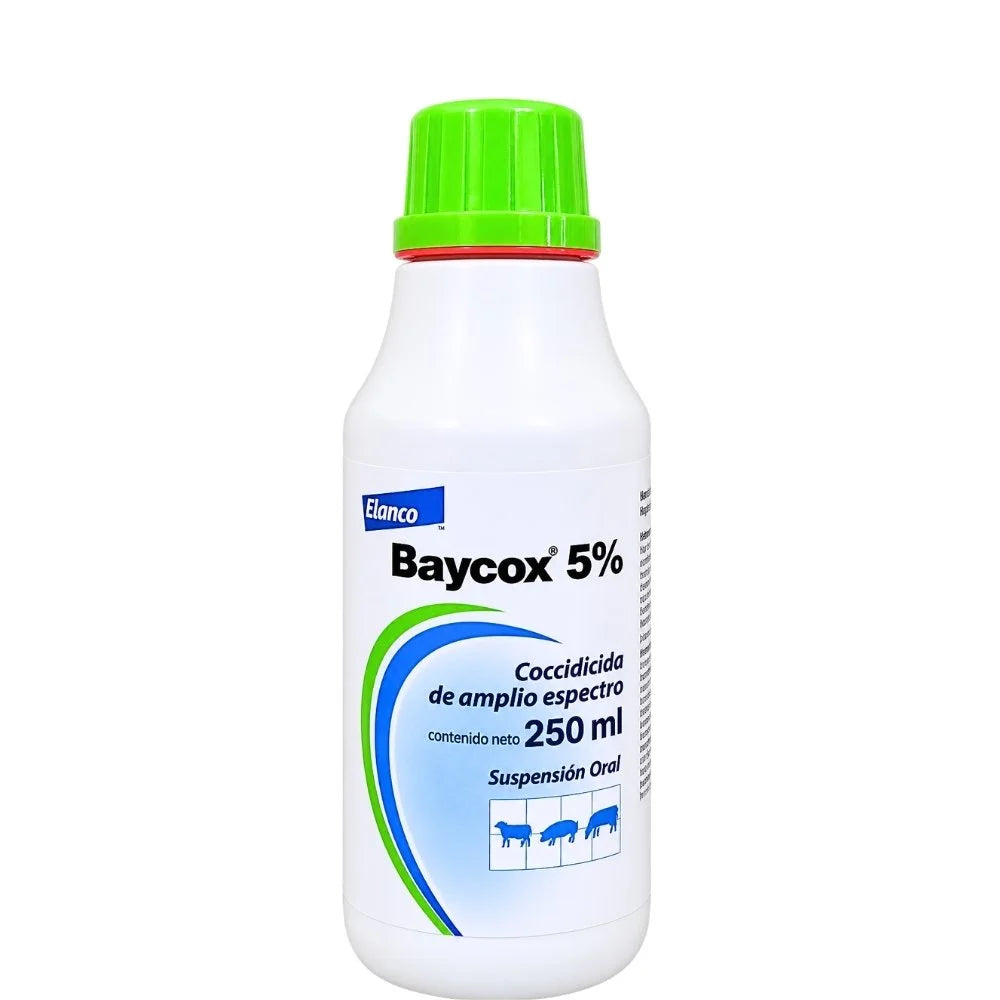 Baycox 5% Toltrazuril 250 ml | Coccidicida Oral para Bovinos, Ovinos y Lechones