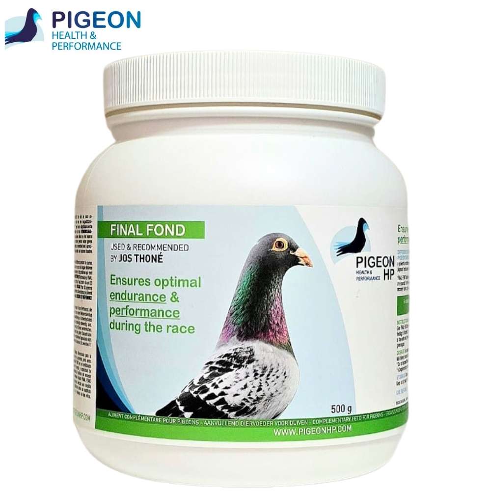 PHP Final Fond 500 g | Energía de Larga Distancia y Resistencia Máxima para Palomas
