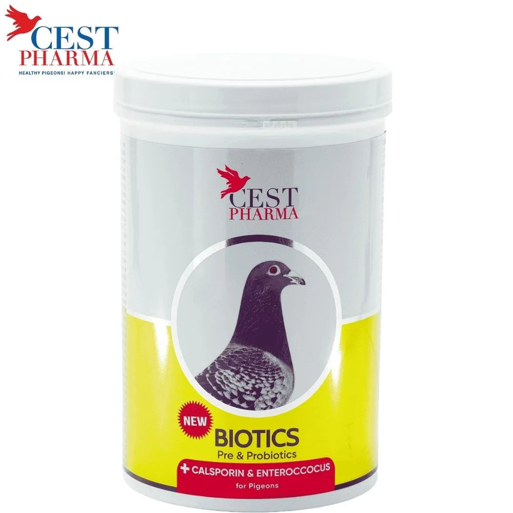 Cest Pharma Biotics 600 g Probióticos y Prebióticos con Calsporin® para Palomas Mensajeras
