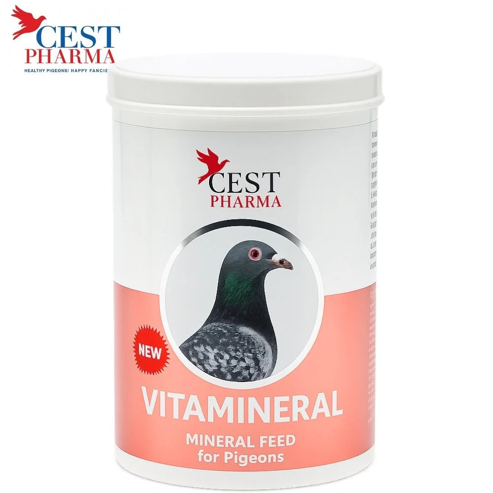 Cest Pharma Vitamineral para Palomas |Vitaminas y Minerales con Calcio para Inmunidad y Cría
