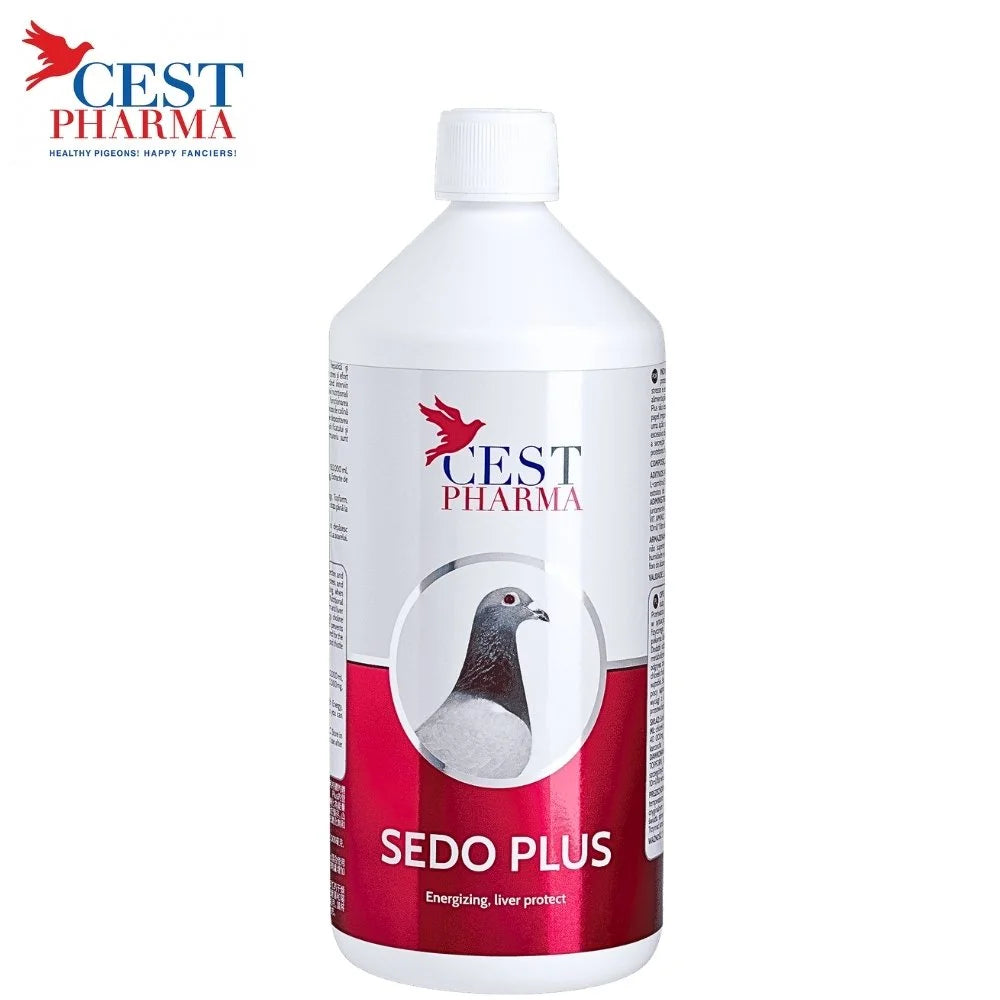 Cest Pharma Sedo Plus 1 L Energía y Protección Hepática para Palomas Mensajeras