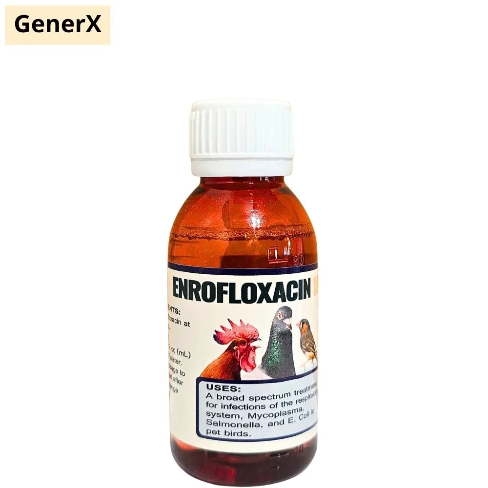 Generex Enrofloxacina 10% liquido para Palomas de Amplio Espectro para Aves