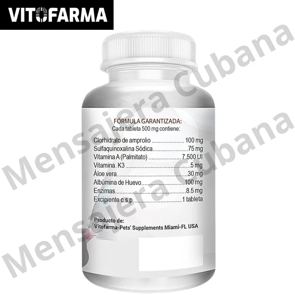 Coccitrin para Gallos y Gallinas | Control de Coccidiosis y Diarrea | Tratamiento Oral con Amprolio y Vitaminas