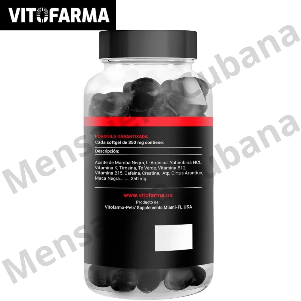 Mamba para Gallos 100 Cápsulas Blandas | Energizante Avícola de Alta Potencia y Resistencia