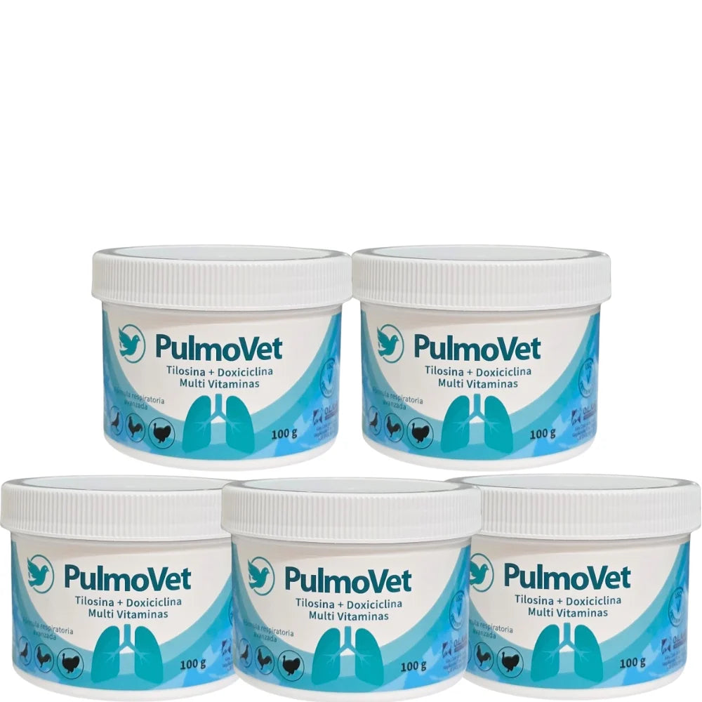 PulmoVet Polvo 100 g – Uso Temporal para Aves