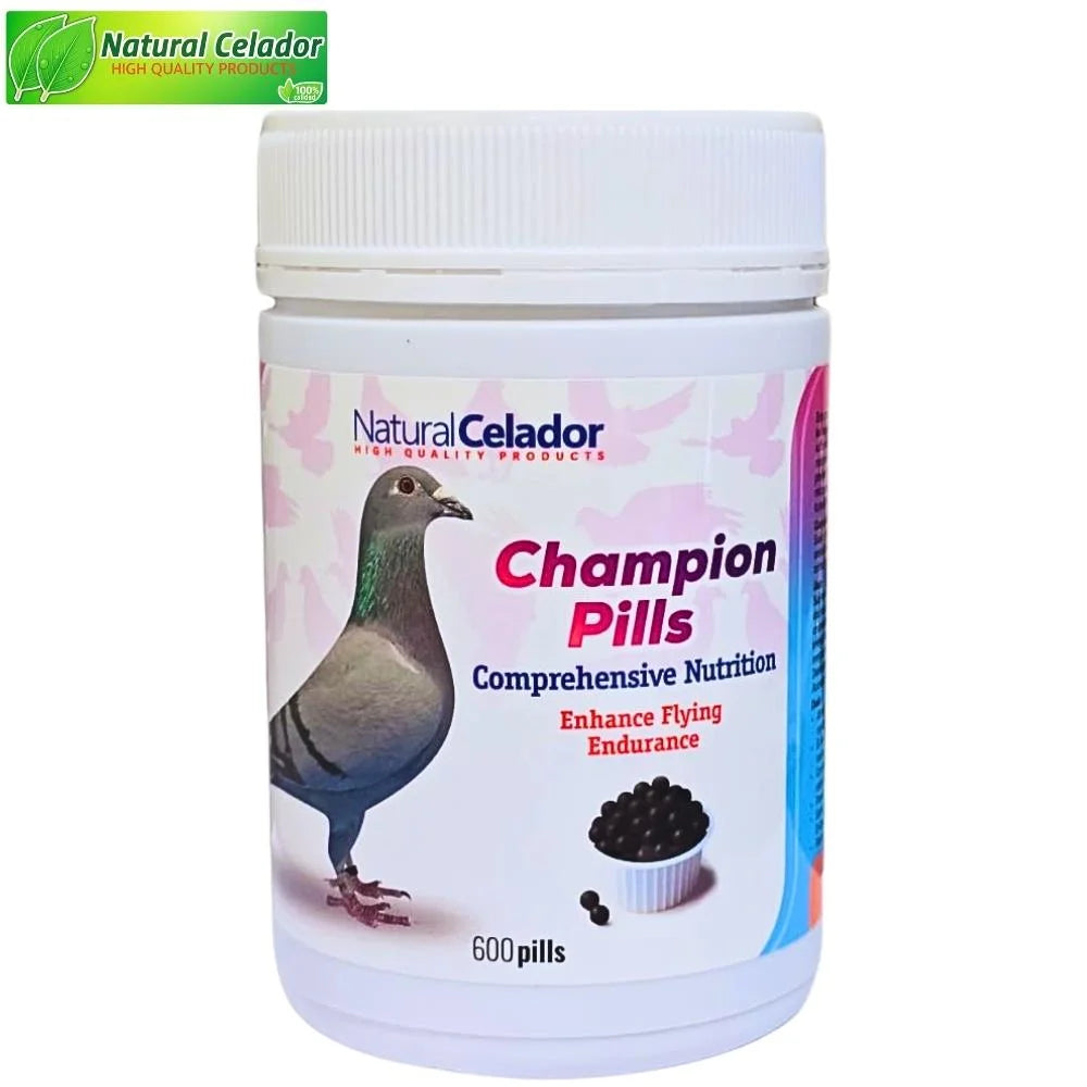 Natural Celador Champion 600 Pills Máxima Energía y Potencia para Palomas de Competición