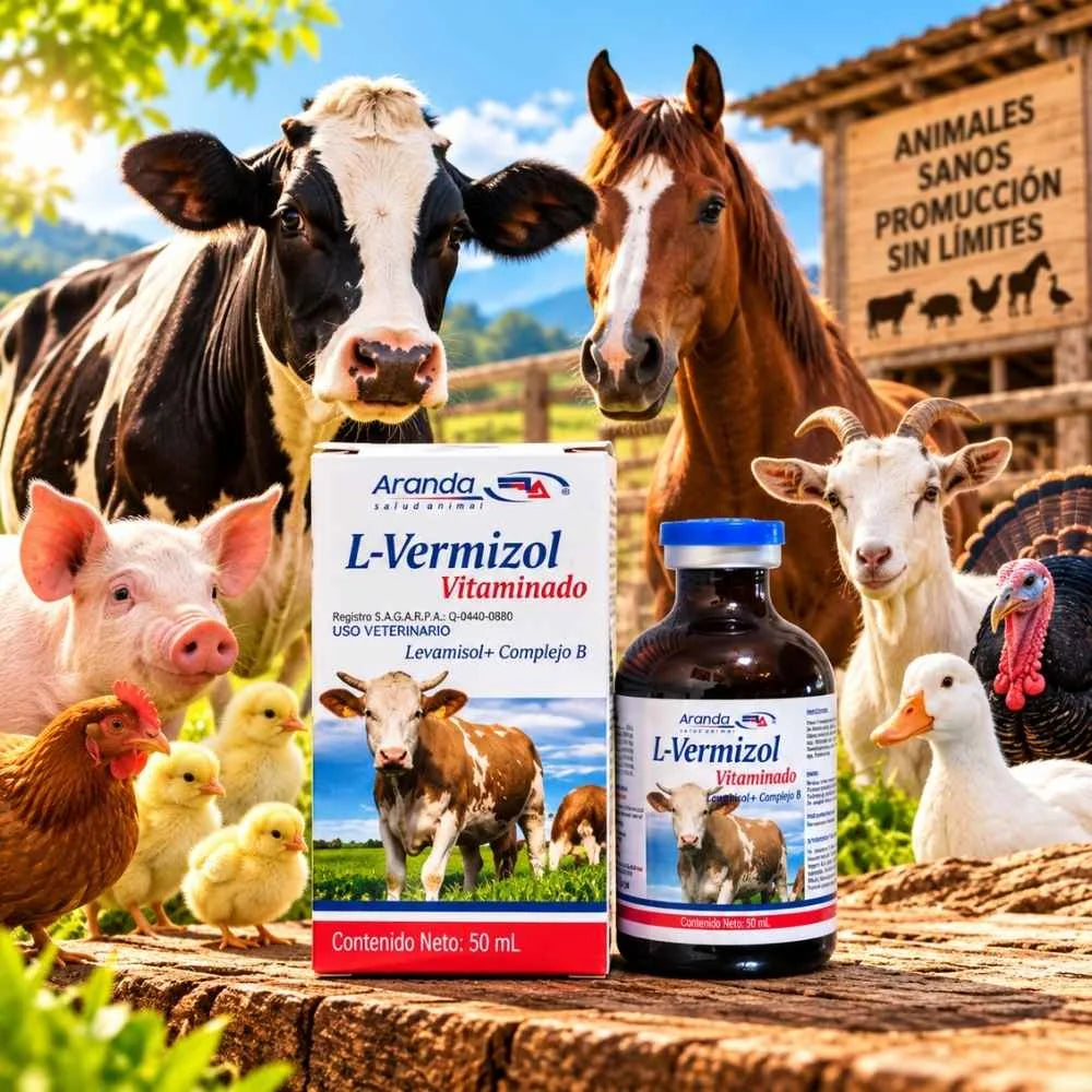 L-Vermizol Vitaminado 50 mL – Levamisol + Complejo B