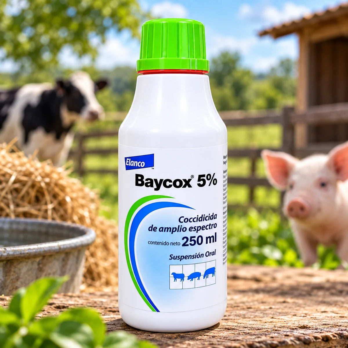 Baycox 5% Toltrazuril 250 ml | Coccidicida Oral para Bovinos, Ovinos y Lechones
