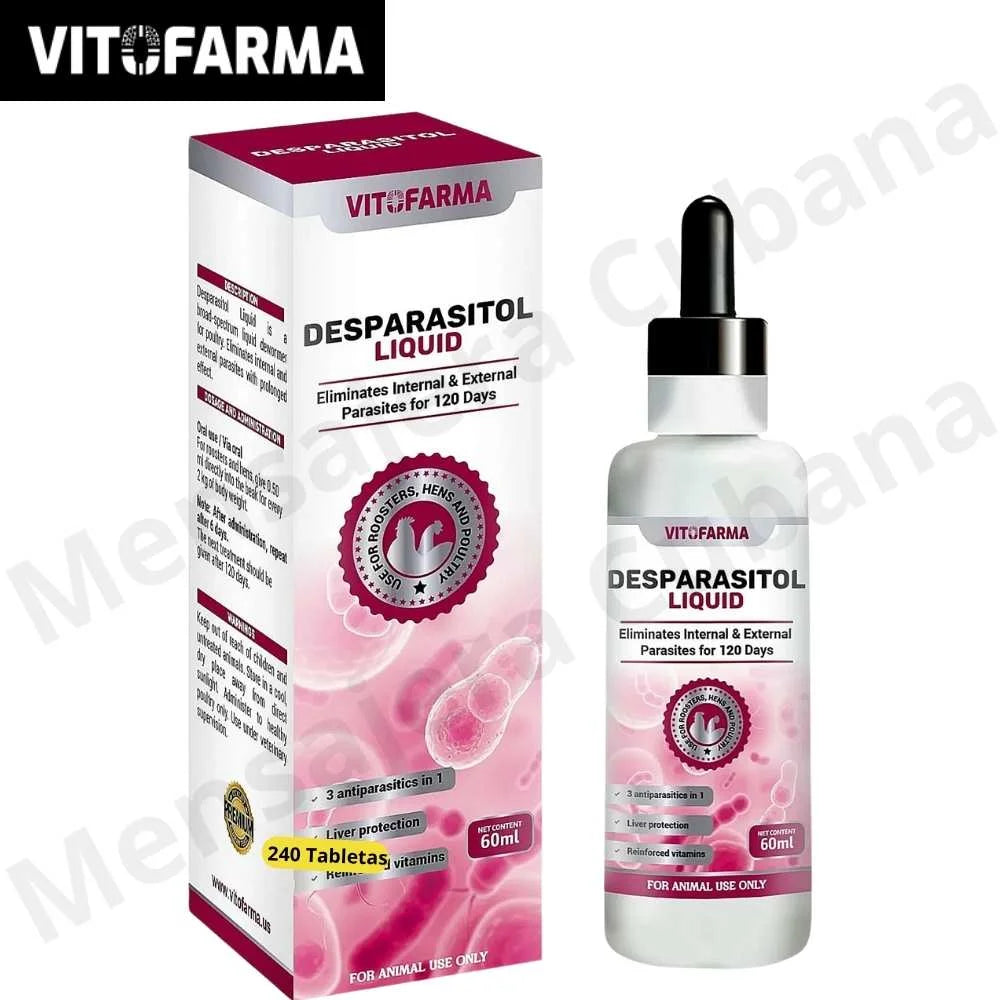 Desparasitol Líquido para Aves 60 ml | Fórmula Integral Antiparasitaria