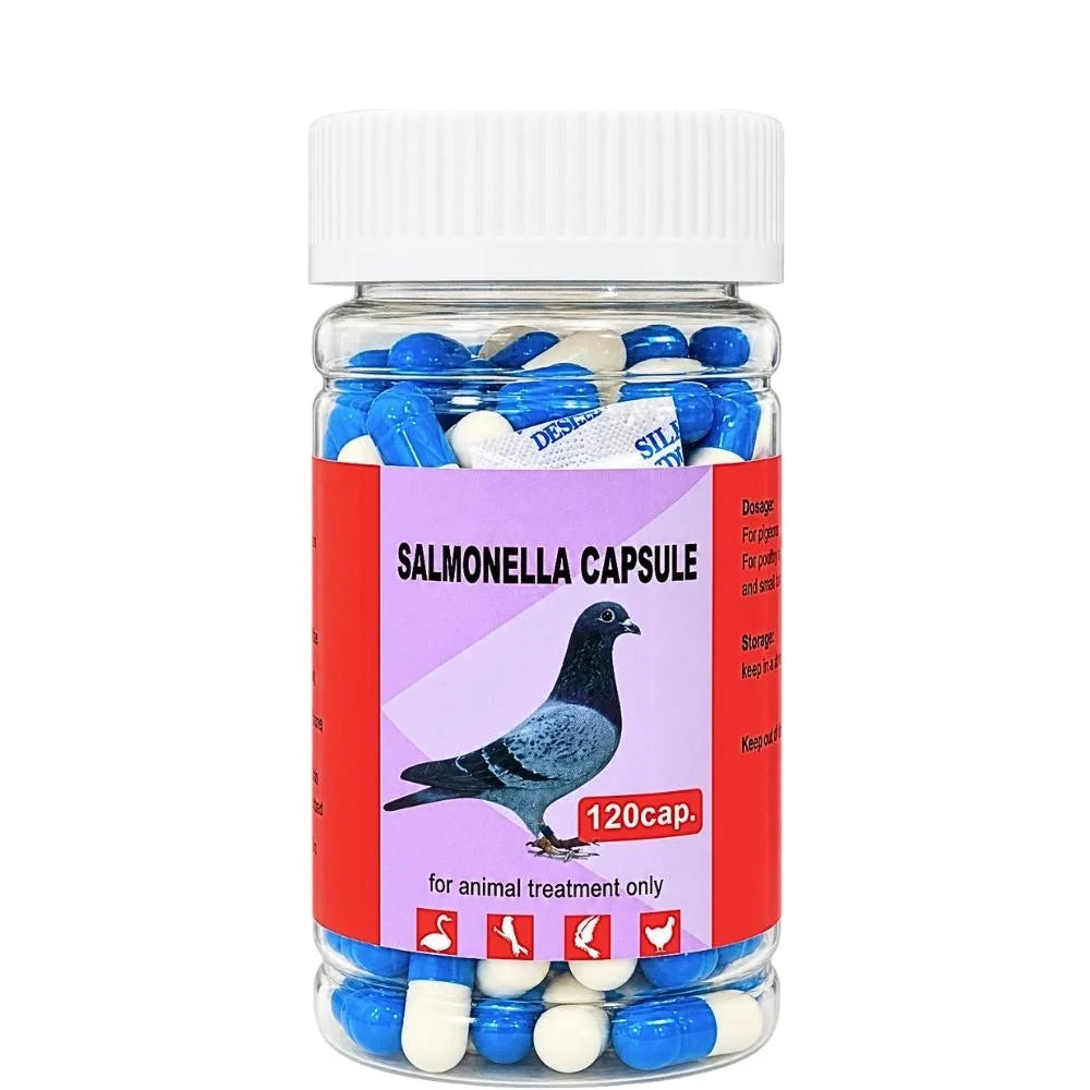 Salmonella Capsule 120 Cápsulas para Palomas | Fórmula  para Salmonella y E. coli