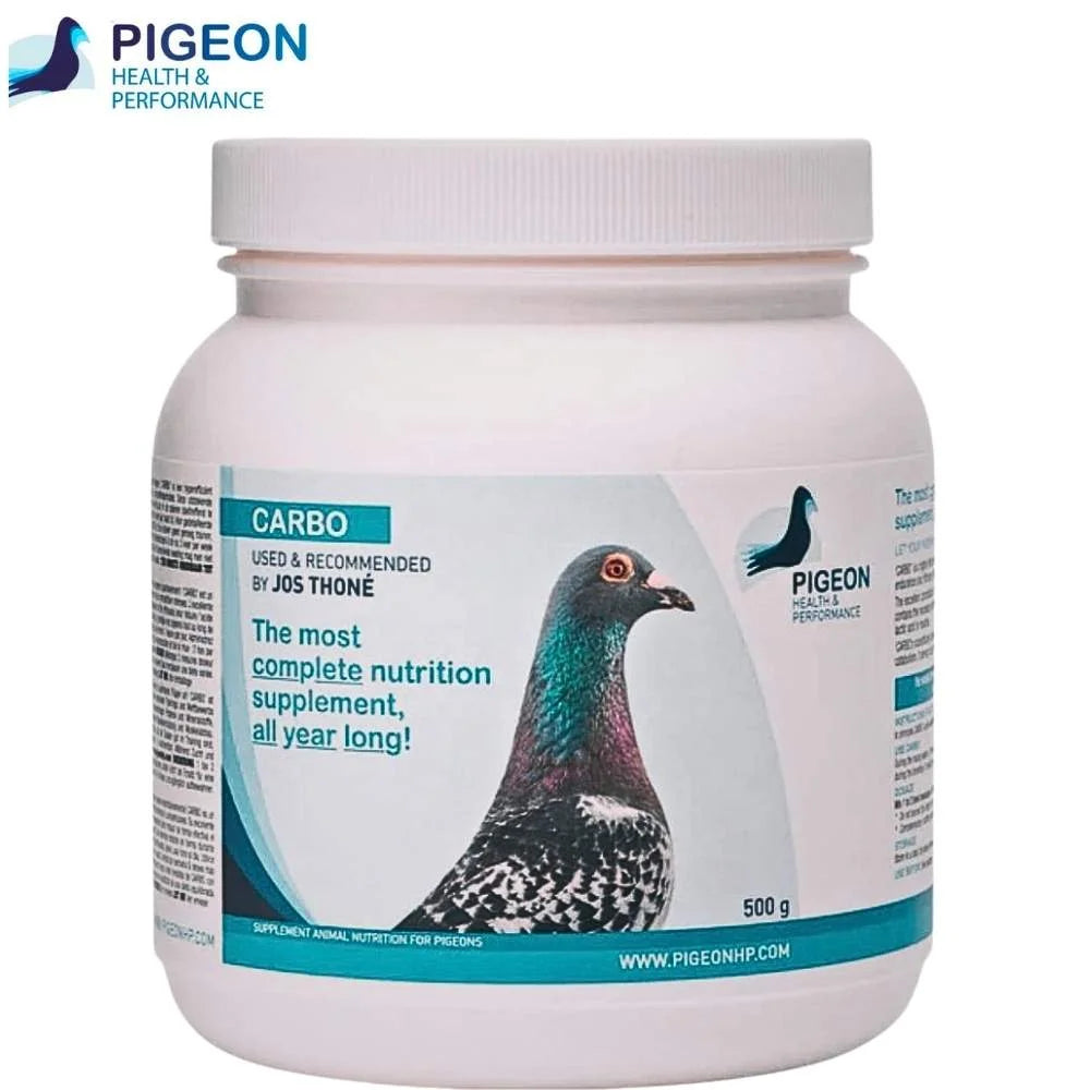 PHP Carbo 500 g  Suplemento Completo de Carbohidratos para Resistencia y Fuerza en Palomas