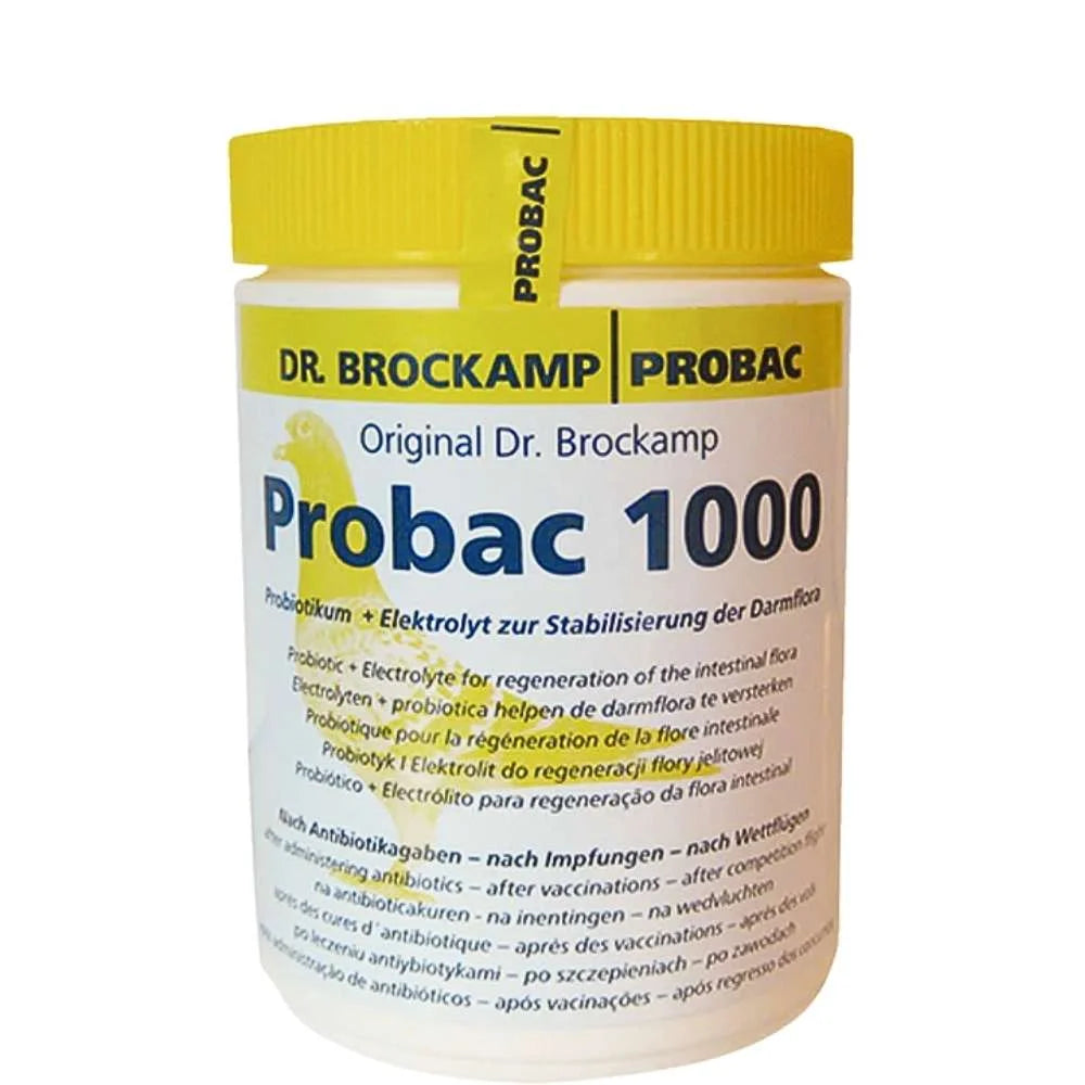 Probac 1000 – 500 g | Electrolito y Probiótico para la Flora Intestinal de Palomas