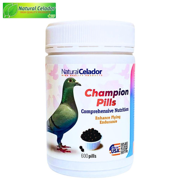 Natural Celador Champion 600 Pills |Máxima Energía y Potencia para Palomas de Competición