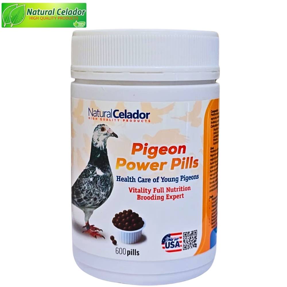 Natural Celador Pigeons Power Pills – Complemento Nutricional de Alta Nutrición para Palomas