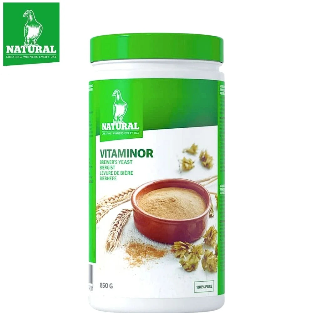Vitaminor Natural 850 g  Levadura de Cerveza con Vitaminas B para Palomas Mensajeras
