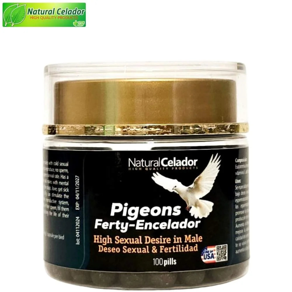 Natural Celador Ferty Encelador 100 Pills Estimulante de Fertilidad para Paloma