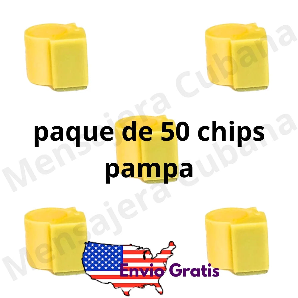 Chips Pampa para Palomas – Paquete de 50 Unidades