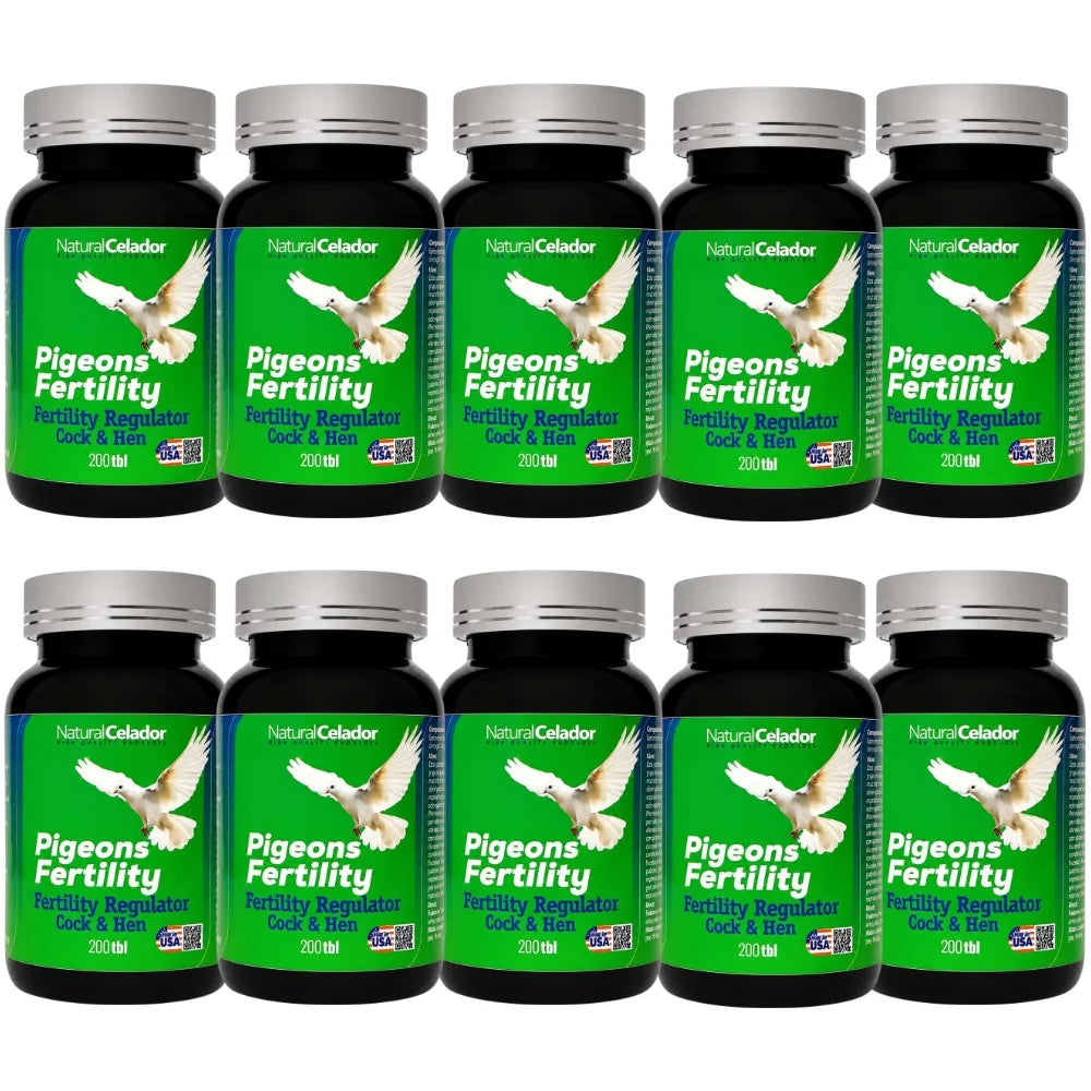 Natural Celador Fertility 200 Tabletas | Suplemento para Fertilidad y Reproducción de Palomas