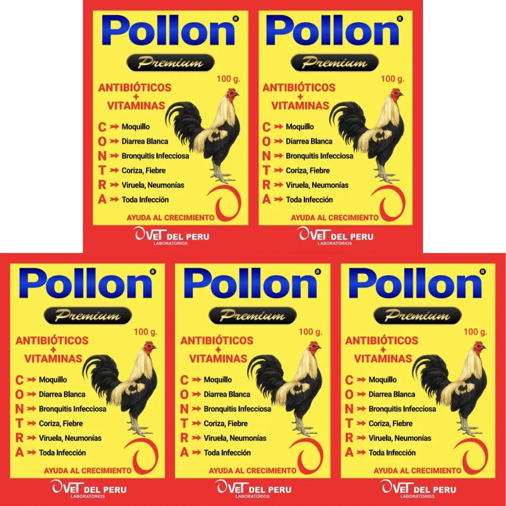 Pollon Premium 100 g Polvo – Uso Temporal para Aves